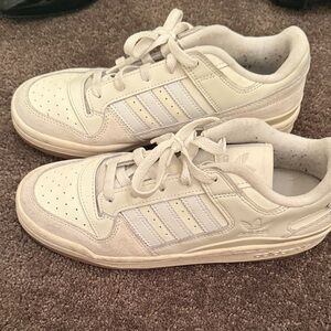 Adidas Off-White Sneakers with Stripes